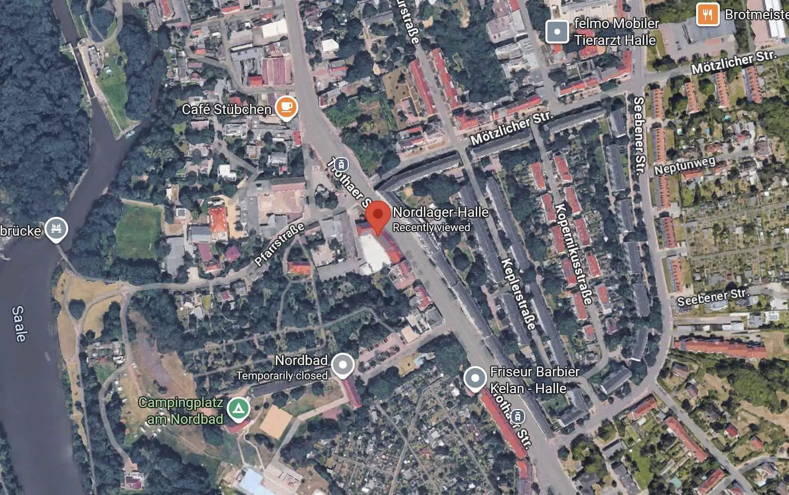 Standort von Nordlager-Halle auf der Karte. Klicken um die interaktive Google Maps Karte zu laden.